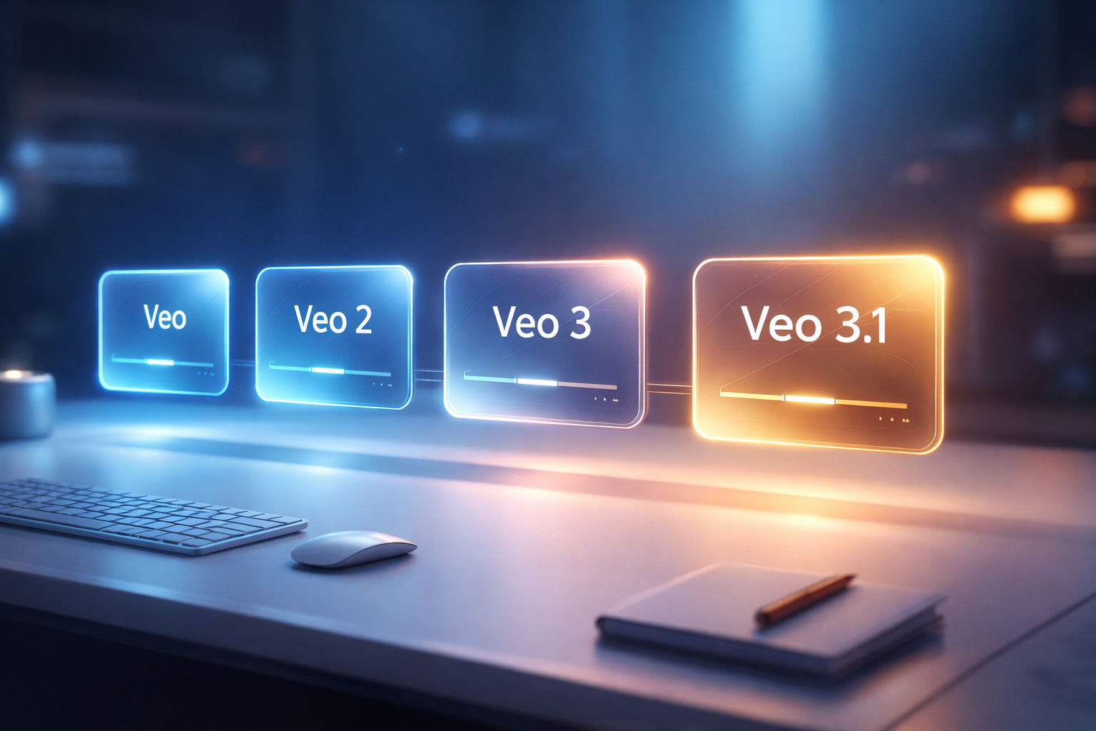 Veo generation timeline